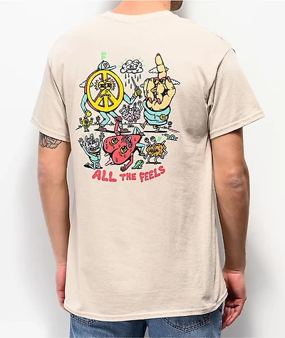 Killer Acid All The Feels Cream T-Shirt