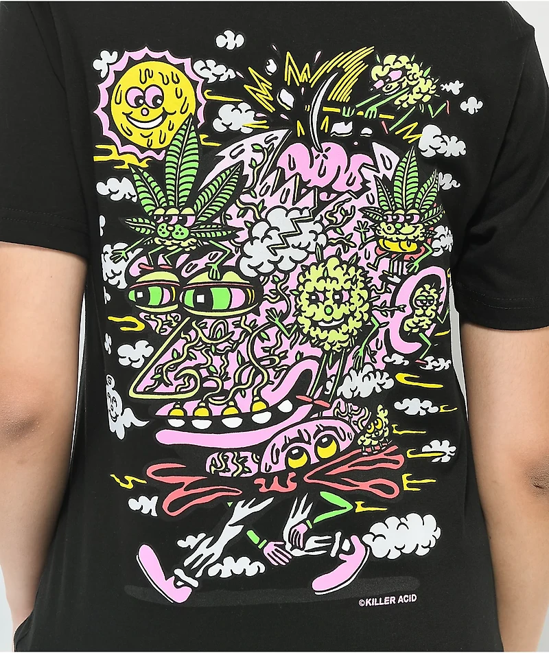 Killer Acid Break On Thru Black T-Shirt