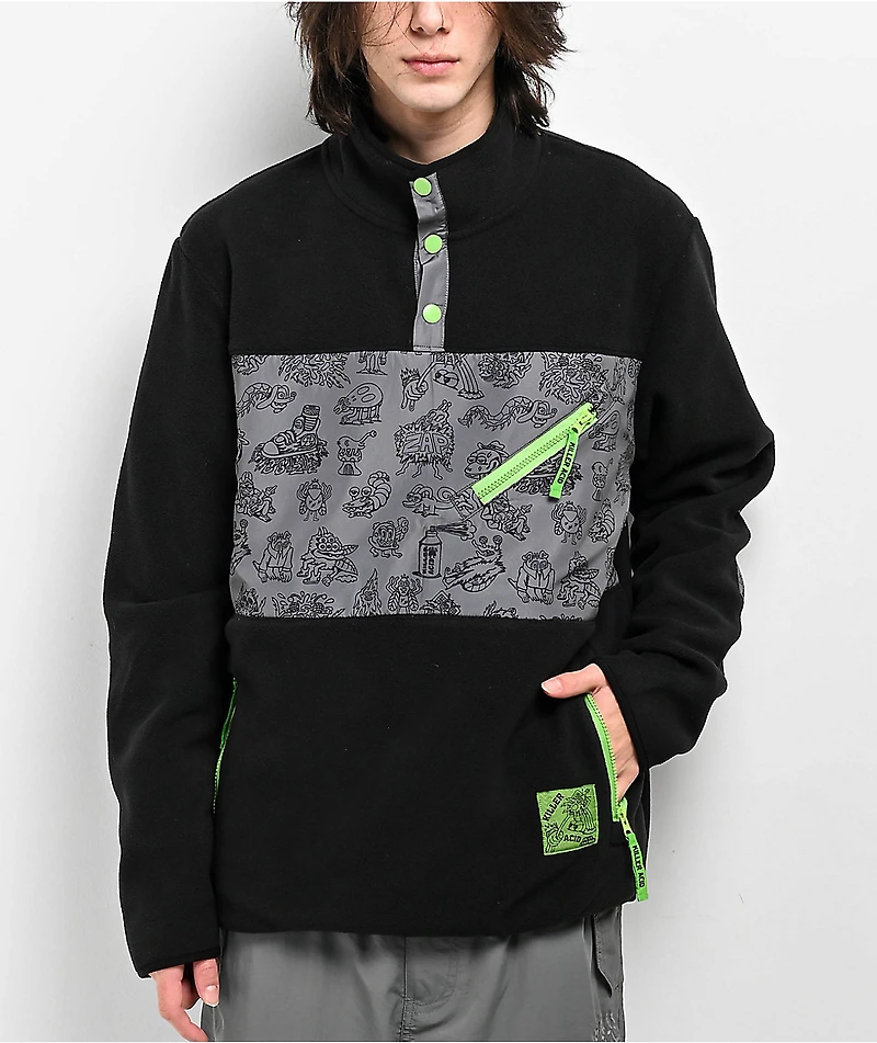Killer Acid Buzz Off Black Fleece Jacket