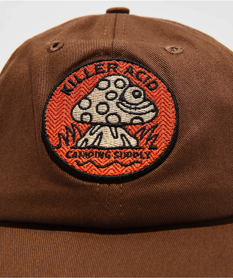 Killer Acid Camping Supply Brown Strapback Hat