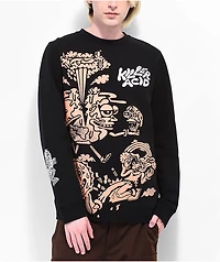 Killer Acid DIY Black Crewneck Sweatshirt