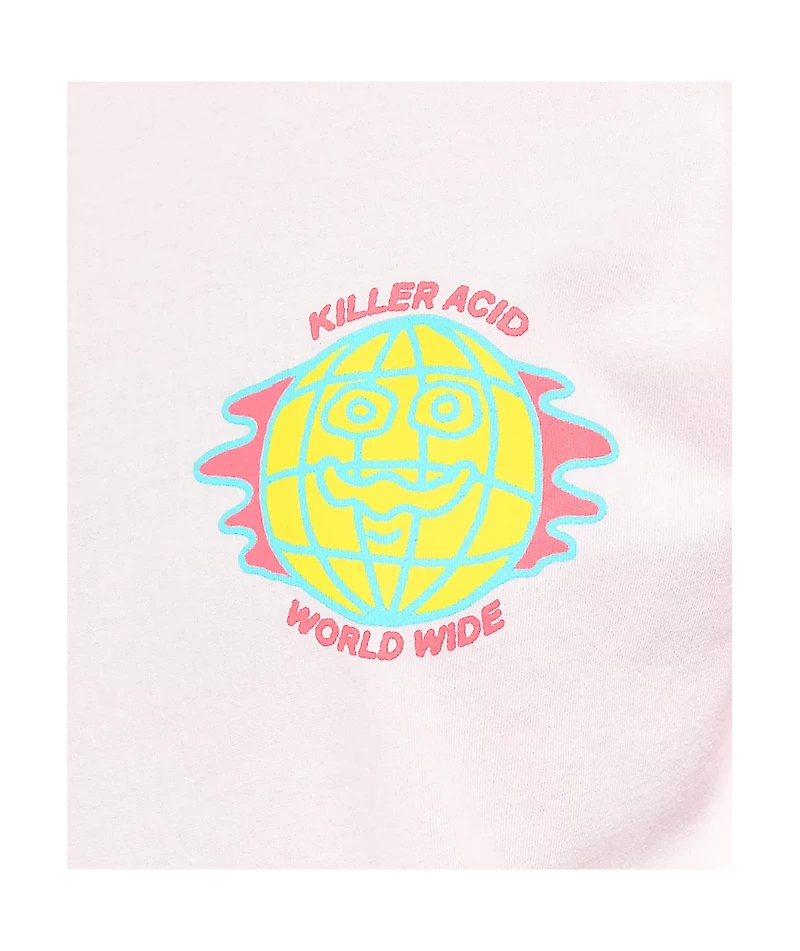 Killer Acid Dose The World Pink T-Shirt