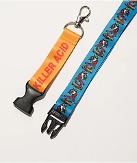 Killer Acid Eye Skate Blue Lanyard