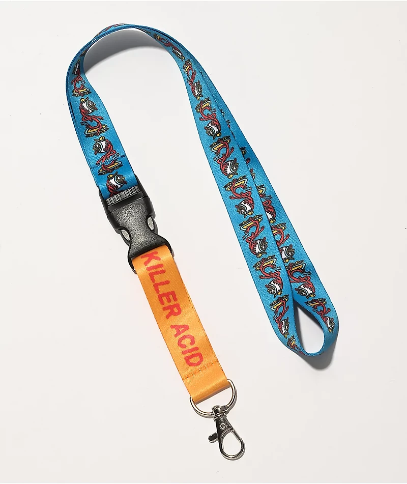 Killer Acid Eye Skate Blue Lanyard