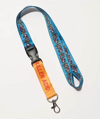 Killer Acid Eye Skate Blue Lanyard
