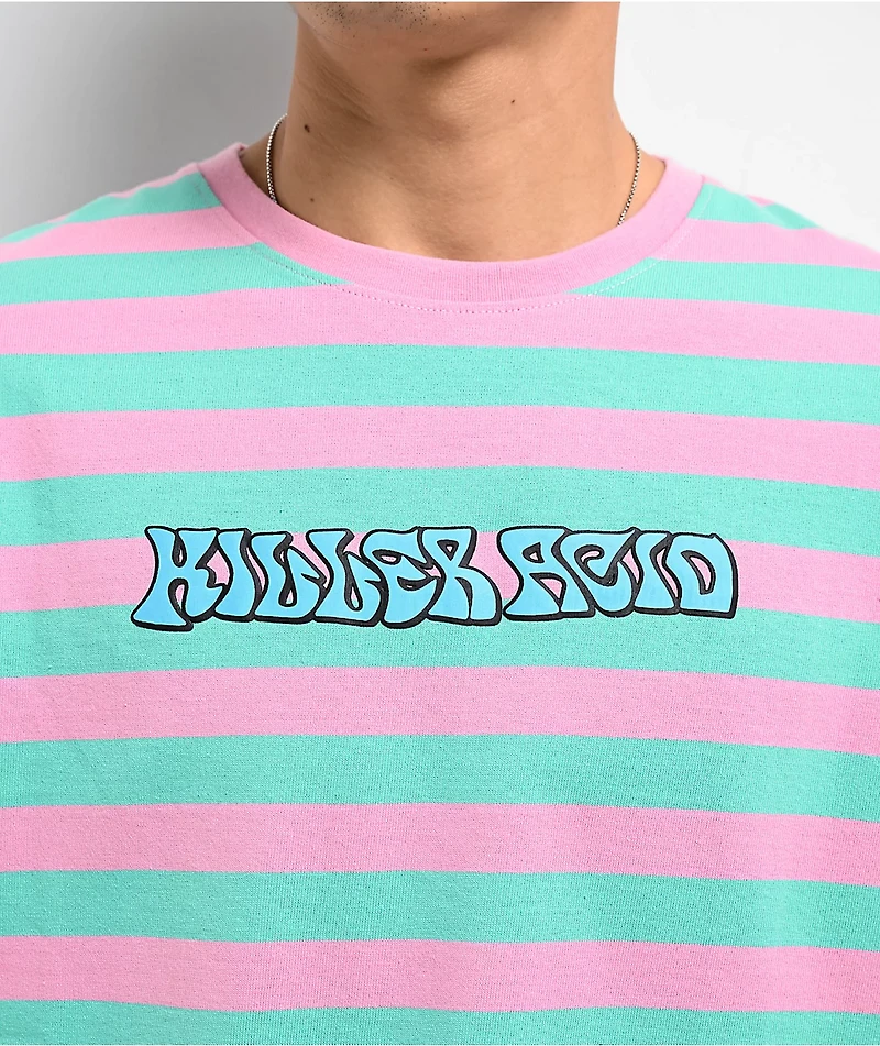 Killer Acid Feel Good Pink & Green T-Shirt