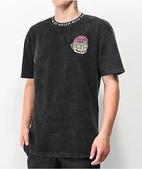 Killer Acid Flip Your Lid Black Mineral Wash T-Shirt