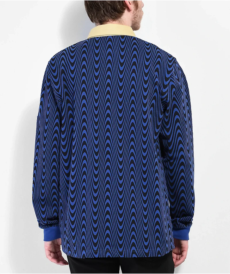 Killer Acid Frog Wavy Navy Rugby Shirt