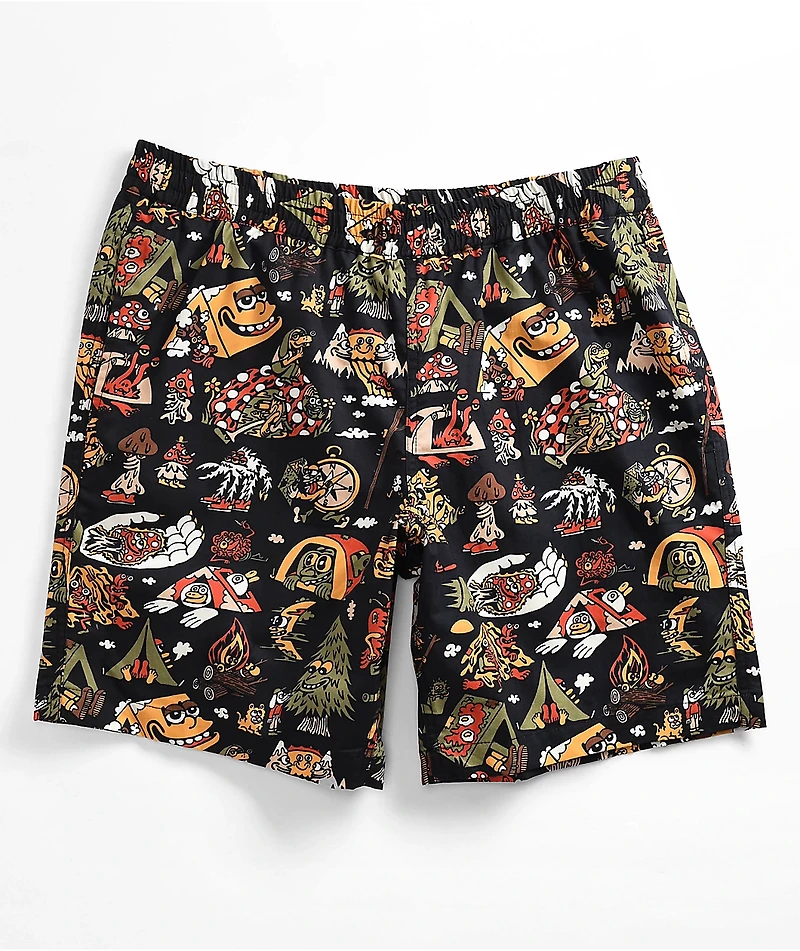Killer Acid Get Lost Black Shorts