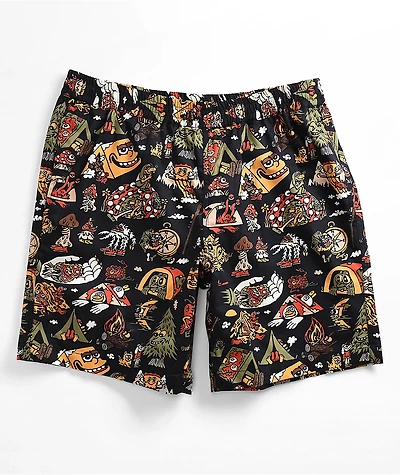 Killer Acid Get Lost Black Shorts