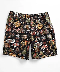 Killer Acid Get Lost Black Shorts