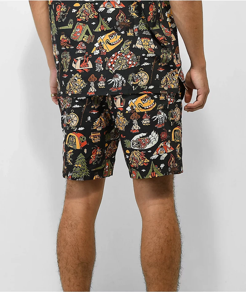 Killer Acid Get Lost Black Shorts