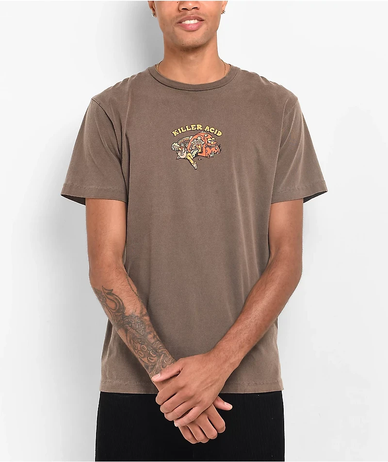Killer Acid Good Wood Brown T-Shirt