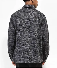Killer Acid Groovy Grey Zip Shacket