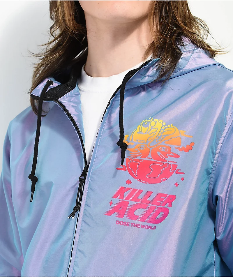 Killer Acid Hologram Purple Windbreaker Jacket