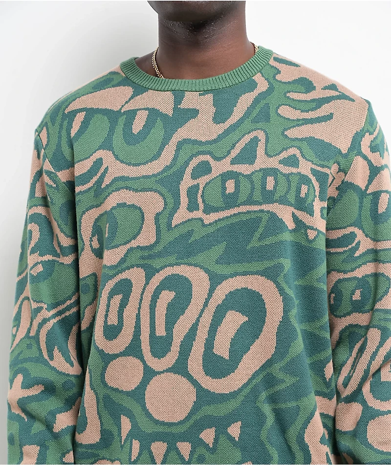 Killer Acid Jungle Vibes Green Sweater