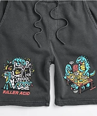 Killer Acid Lunch Time Grey Sweat Shorts