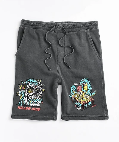 Killer Acid Lunch Time Grey Sweat Shorts
