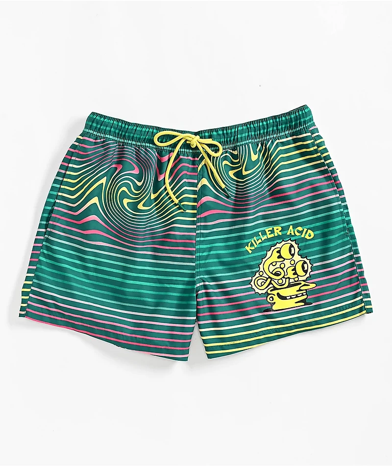 Killer Acid Magic Green Board Shorts