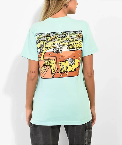Killer Acid Melting Cat Light Blue T-Shirt