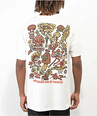 Killer Acid Mushroom Friends Natural T-Shirt