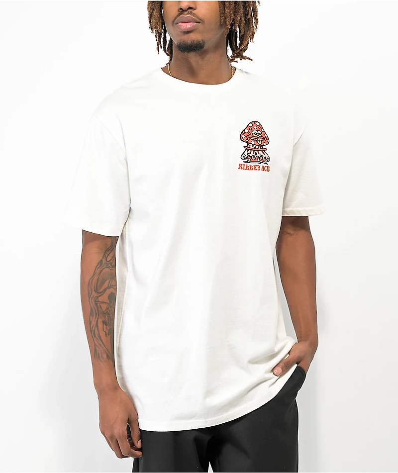 Killer Acid Mushroom Friends Natural T-Shirt