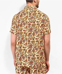 Killer Acid Mushroom Natural Button Up Shirt