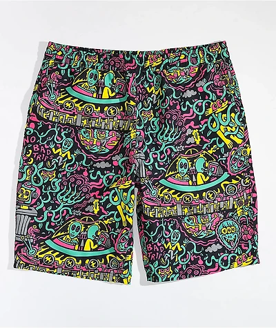 Killer Acid No Bad Trips Black Board Shorts