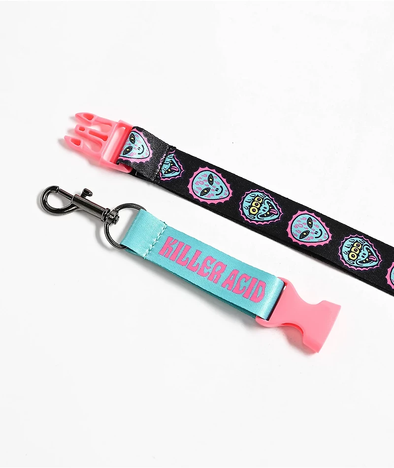 Killer Acid No Bad Trips Black Lanyard