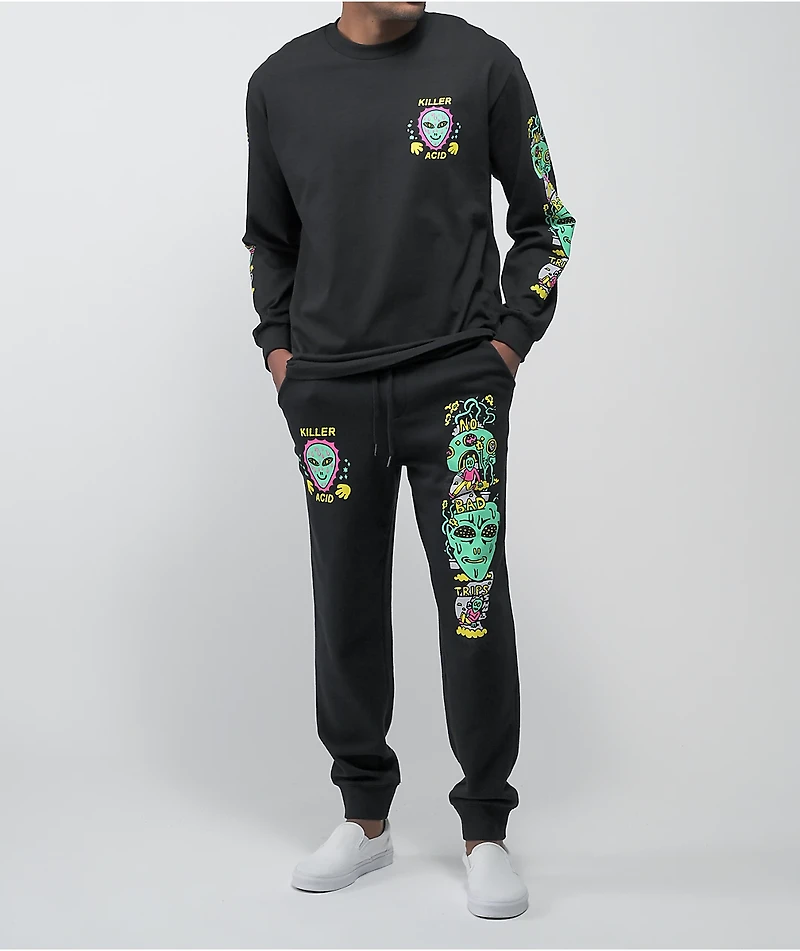 Killer Acid No Bad Trips Black Long Sleeve T-Shirt