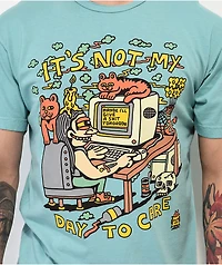 Killer Acid Not My Day To Care Blue T-Shirt