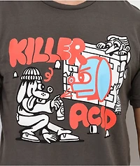 Killer Acid Paint Supplies Charcoal T-Shirt