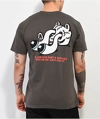 Killer Acid Paint Supplies Charcoal T-Shirt