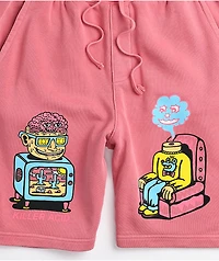Killer Acid Party Pink Sweat Shorts