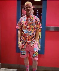 Killer Acid Party Pink Sweat Shorts