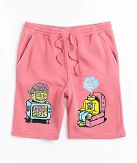 Killer Acid Party Pink Sweat Shorts