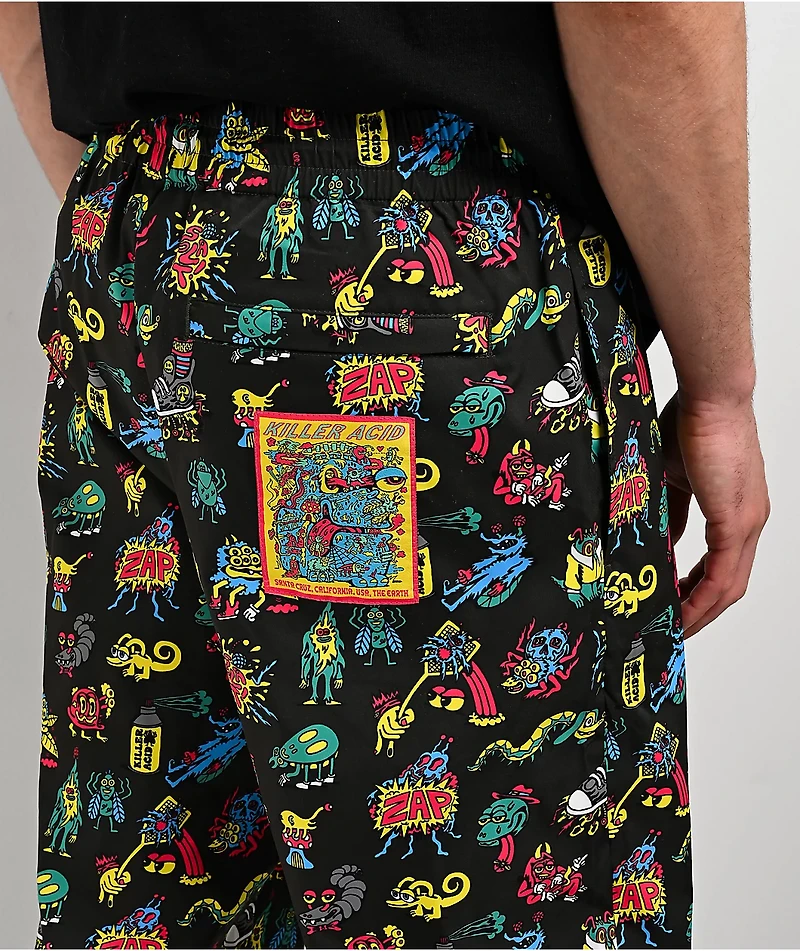Killer Acid Pest Control Black Track Pants