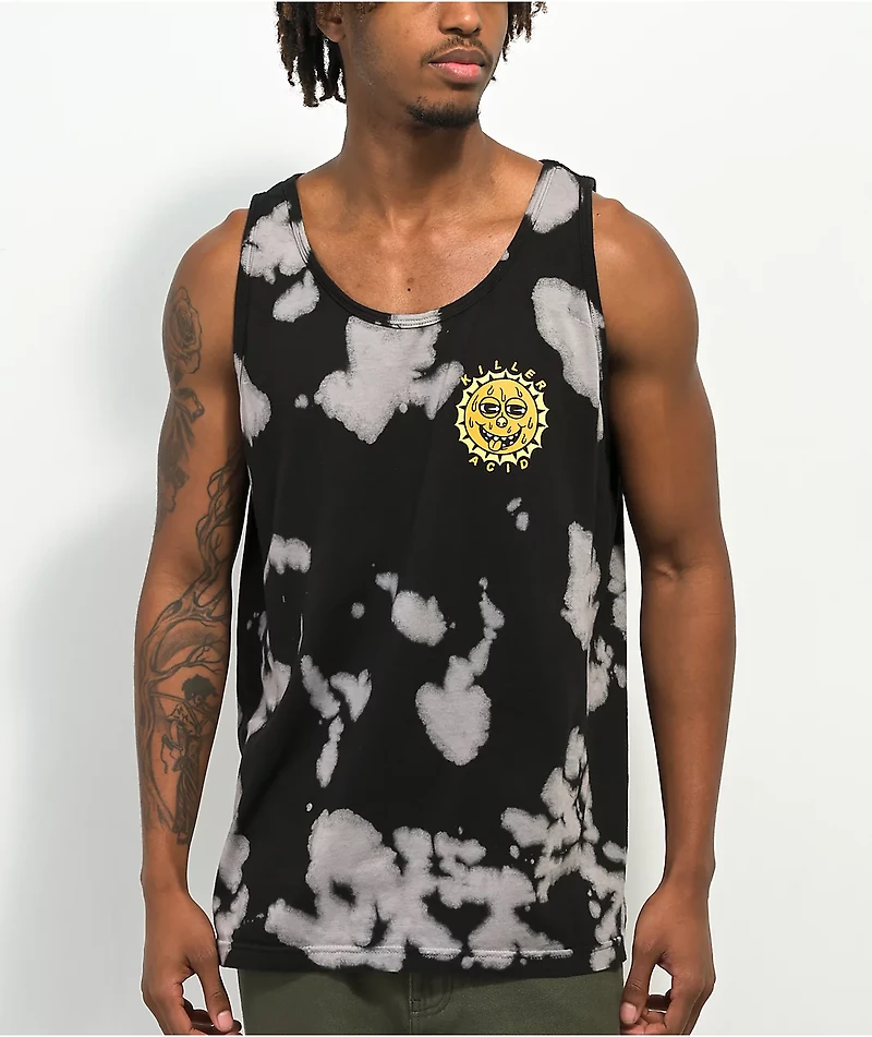 Killer Acid Rise And Shine Bleach Dye Tank Top
