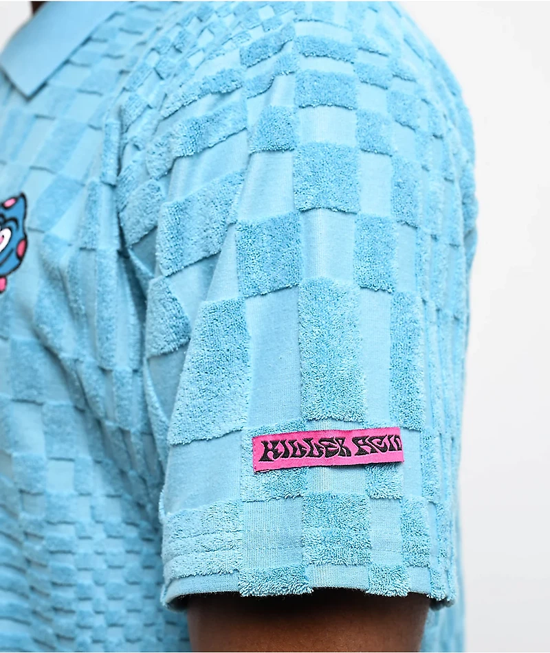 Killer Acid Scroom Blue Polo Shirt