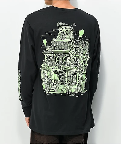 Killer Acid Spookhouse Flouro Black Long Sleeve T-Shirt