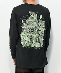 Killer Acid Spookhouse Flouro Black Long Sleeve T-Shirt