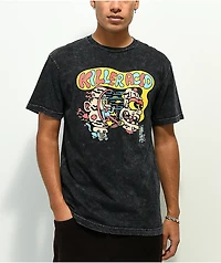 Killer Acid Steppin Out Black Wash T-Shirt