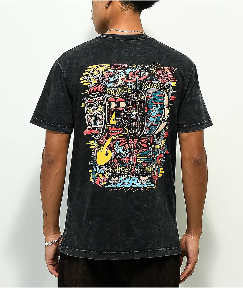 Killer Acid Steppin Out Black Wash T-Shirt