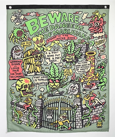Killer Acid Stoner Graveyard Banner