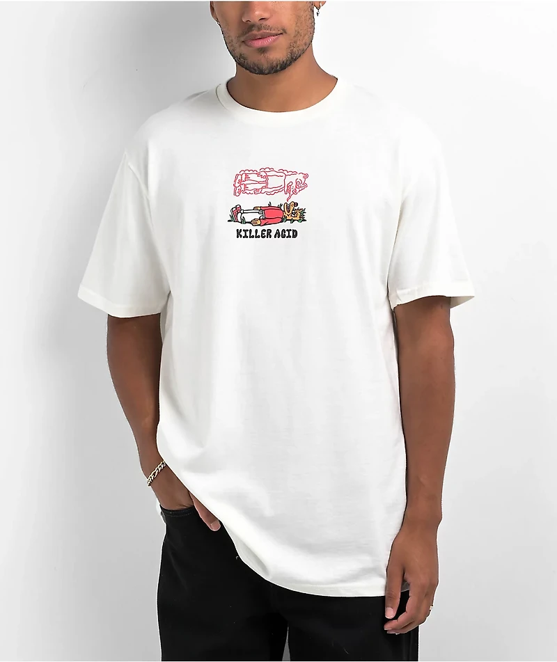 Killer Acid Touch Grass Natural T-Shirt