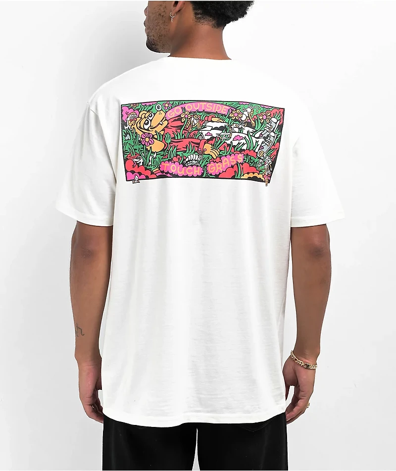 Killer Acid Touch Grass Natural T-Shirt