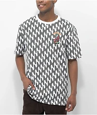 Killer Acid Wavy Stripe Eye Black & White T-Shirt
