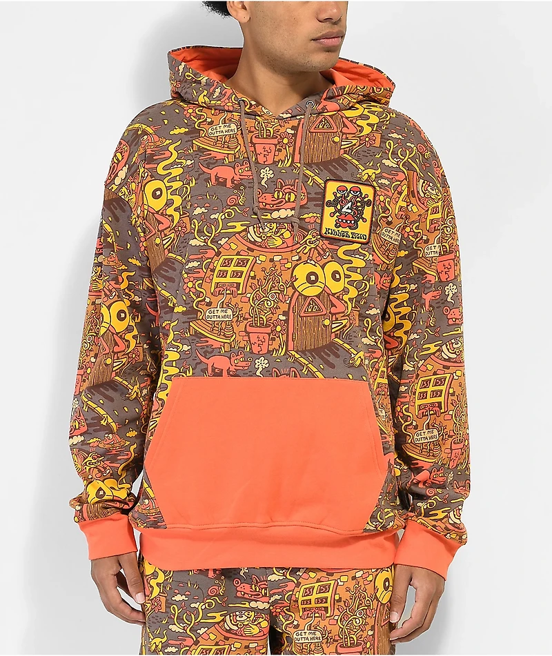 Killer Acid Way Out West Orange Hoodie