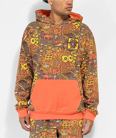 Killer Acid Way Out West Orange Hoodie