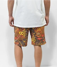 Killer Acid Way Out West Orange Sweat Shorts